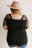A Little Bit of Lace Top In Black