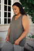 Angelina Tank in Olive
