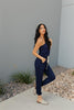 Arm And A Leg Jumpsuit In Navy
