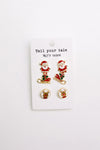 Santa And His Sleigh Earring Set