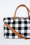 Buffalo Plaid Holiday Weekender Bag