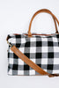 Buffalo Plaid Holiday Weekender Bag