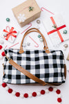 Buffalo Plaid Holiday Weekender Bag