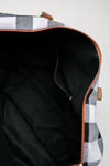 Buffalo Plaid Holiday Weekender Bag