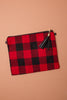 Holiday Check Crossbody Clutch