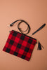 Holiday Check Crossbody Clutch