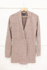 Sienna Sweater knit Cardigan In Light Blush