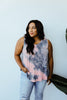 Caribbean Tie Dye Tank In Mauve