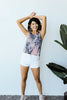 Caribbean Tie Dye Tank In Mauve