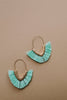 Tasseled V Earrings In MINT