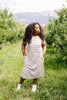 Striped Drawstring T-Shirt Dress