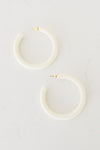 Bold Hoops in White