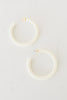 Bold Hoops in White