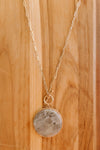 Marble And Chain Necklace