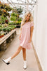 Don't Blink Pink & Ivory Striped Dress