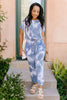 Tie Dye Blues Jumpsuit