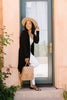 Between Seasons Cardigan In Black