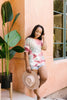 Waffle Knit Tie Dye Top In Sunrise