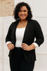 Acting Like A Lady Blazer In Black