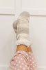 Fuzzy Holiday Socks In Gray