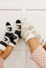 Fuzzy Holiday Socks In Gray