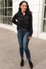 Every Girl's Go To Black Button Down