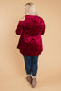 Crushing It Cold Shoulder Blouse In Ruby