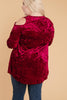 Crushing It Cold Shoulder Blouse In Ruby