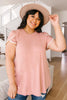 Laced Up & Sophisticated Blouse in Blush