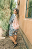 Tickle Me Tie Dye Top in Peach