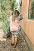 Tickle Me Tie Dye Top in Peach