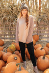 A Different Kind Of Colorblock in Taupe
