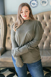 A Little Puff In Your Sleeve in Olive