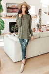 A Side of Sass Top in Olive