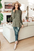 A Side of Sass Top in Olive