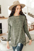 A Side of Sass Top in Olive