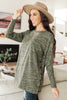 A Side of Sass Top in Olive