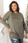 A Side of Sass Top in Olive