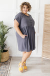 A Wish Your Heart Makes Dress in Charcoal
