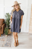A Wish Your Heart Makes Dress in Charcoal