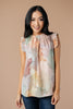 Abstract Floral Lineup Pastel Blouse