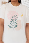 Abstract Graphic Tee in White