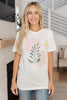 Abstract Graphic Tee in White