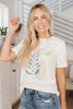 Abstract Graphic Tee in White