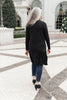 Alexis Lightweight Long Knit Cardigan in Black