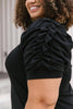 All in The Sleeve Dress in Black