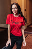 Amour Tee in Cherry Red