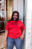 Amour Tee in Cherry Red