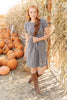 Angles And Stripes Dress in Gray