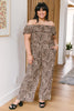 Animal Print Jumpsuit